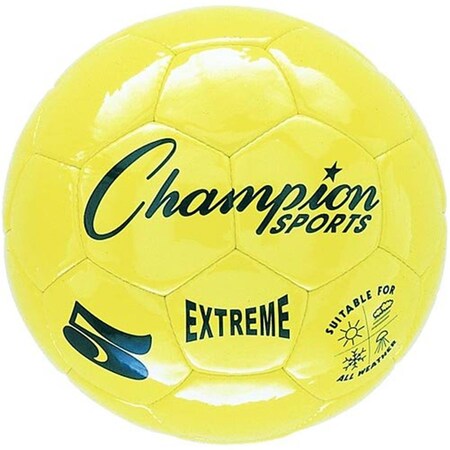 Champion Sports 5 Size Extreme Series Soccer Ball - Yellow CHSEX5YL